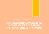 designazione della Consigliera o del Consigliere di Partià effettiva/o e supplente della Provincia di Savona