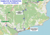Percorso alternativo alla SS1 Aurelia