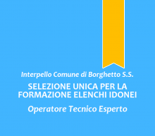 Interpello Borghetto Santo Spirito - Operatore Tecnico Esperto